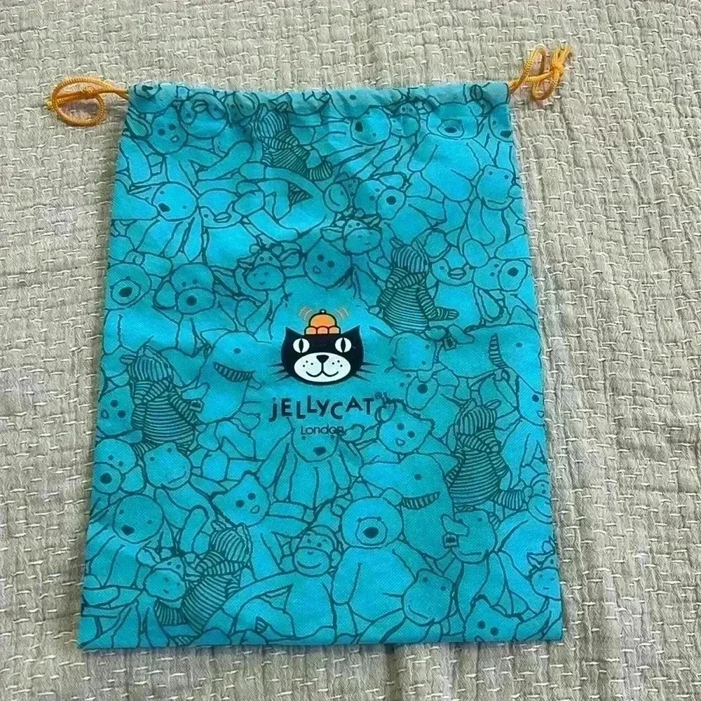 Jellycat‎ London drawstring bag.